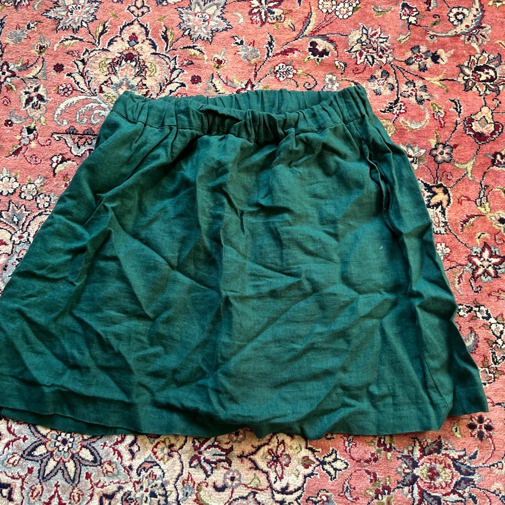 Linenfox Breeze Skirt green L-XL
